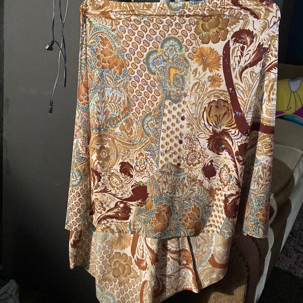 Boho high low skirt